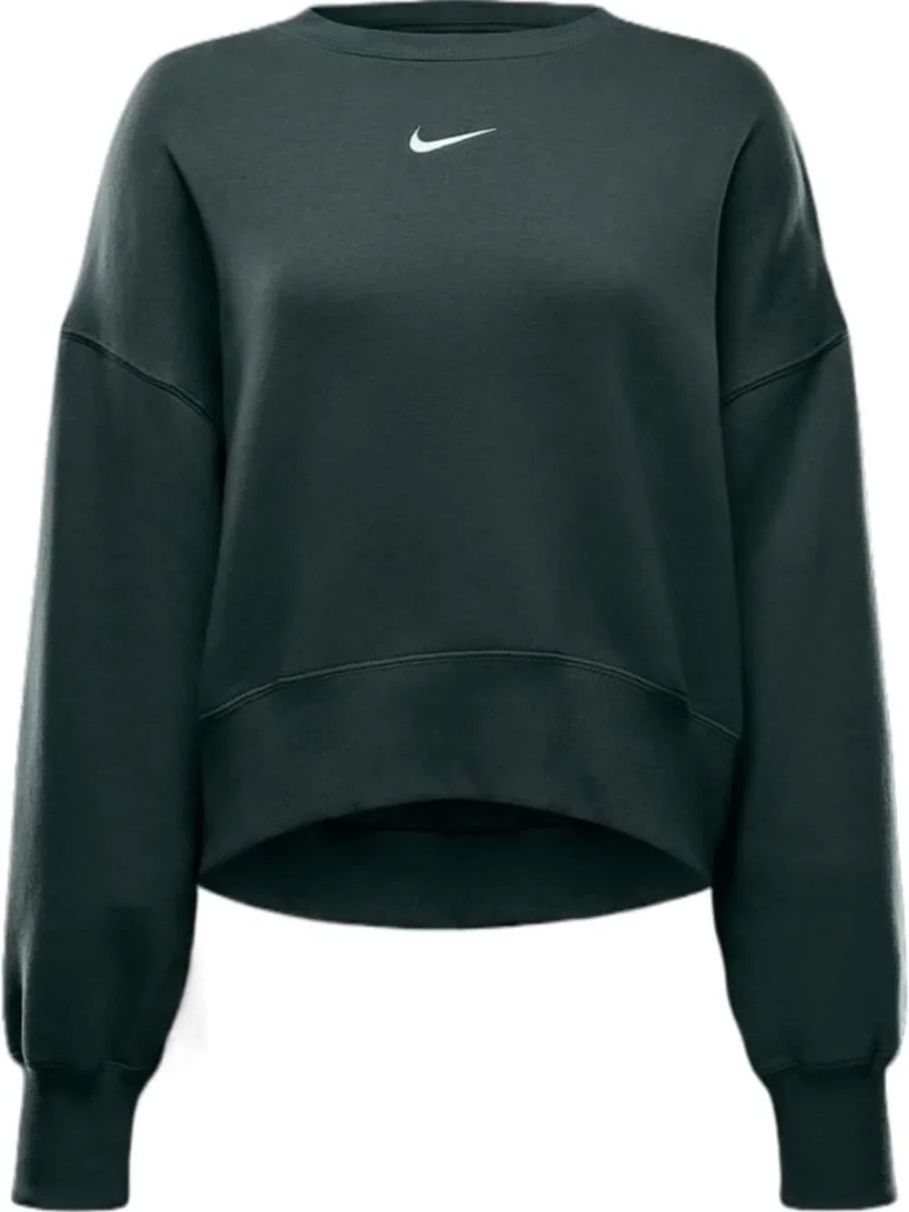 Nike Phoenix Fleece Over-Oversized Crew Neck Pullover Sweatshirt Vintage Green M
